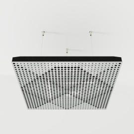 Acoustic Ceiling Panels «Wilds-F» White Gloss