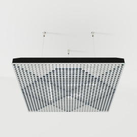 Acoustic Ceiling Panels «Wilds-F» White Gloss