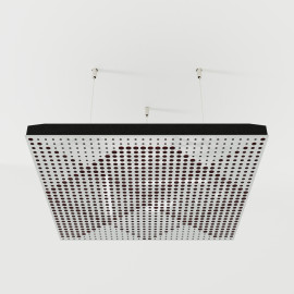 Acoustic Ceiling Panels «Wilds-F» White Gloss