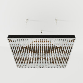 Acoustic Ceiling Panels «Wilds-F» White Gloss