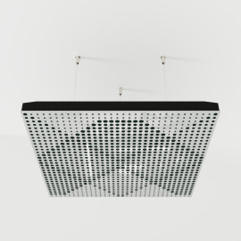 Acoustic Ceiling Panels «Wilds-F» White Gloss