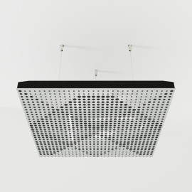 Acoustic Ceiling Panels «Wilds-F» White Gloss