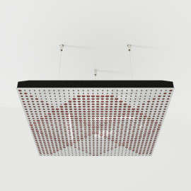 Acoustic Ceiling Panels «Wilds-F» White Gloss