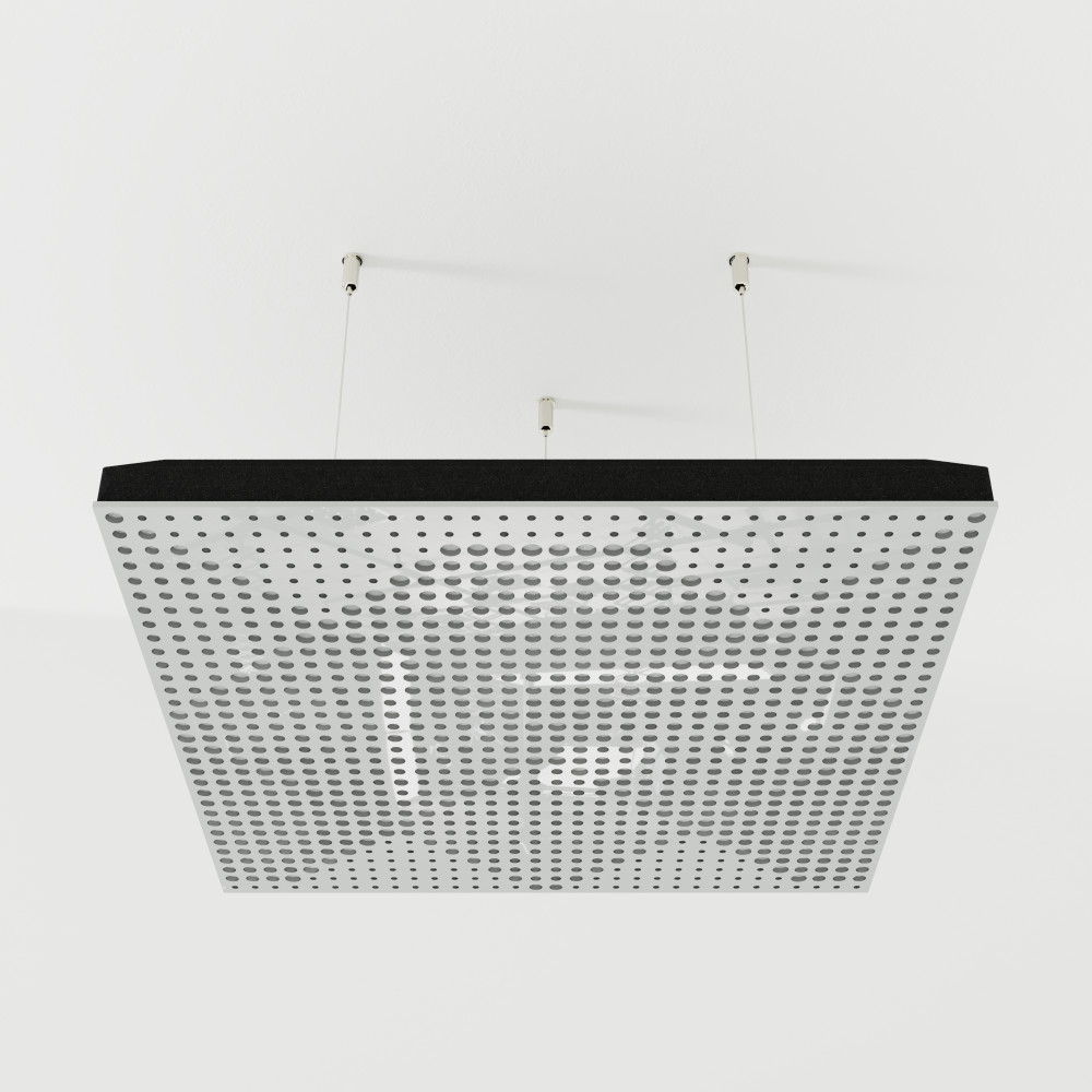 Acoustic Ceiling Panels «Wilds-F» White Gloss