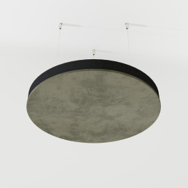 Acoustic Ceiling Panels Velvet Fabric «CIRCLES-Cinematic» with mounting kit