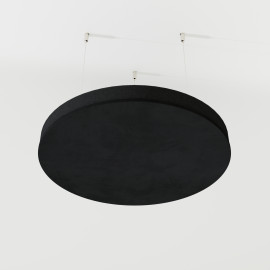 Acoustic Ceiling Panels Velvet Fabric «CIRCLES-Cinematic» with mounting kit