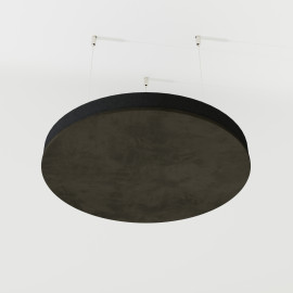 Acoustic Ceiling Panels Velvet Fabric «CIRCLES-Cinematic» with mounting kit