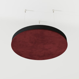 Acoustic Ceiling Panels Velvet Fabric «CIRCLES-Cinematic» with mounting kit