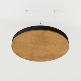 Acoustic Ceiling Panels Velvet Fabric «CIRCLES-Cinematic» with mounting kit