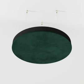 Acoustic Ceiling Panels Velvet Fabric «CIRCLES-Cinematic» with mounting kit