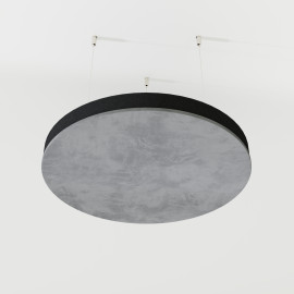 Acoustic Ceiling Panels Velvet Fabric «CIRCLES-Cinematic» with mounting kit