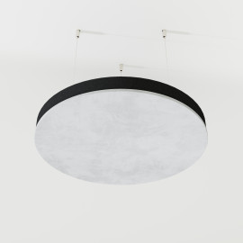 Acoustic Ceiling Panels Velvet Fabric «CIRCLES-Cinematic» with mounting kit