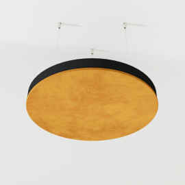 Acoustic Ceiling Panels Velvet Fabric «CIRCLES-Cinematic» with mounting kit