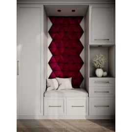 Decorative fabric velvet panels hallway «Triangle»