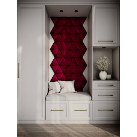 Decorative fabric velvet panels hallway «Triangle»