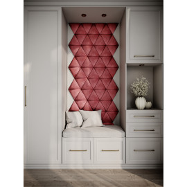 Decorative fabric velvet panels hallway «Triangle»