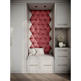 Decorative fabric velvet panels hallway «Triangle»