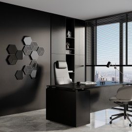 Acoustic Hexagon Wood (HDF) Panels