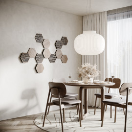 Acoustic Hexagon Wood (HDF) Panels