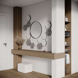 Acoustic Hexagon Wood (HDF) Panels