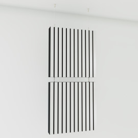 Decorative Hanging screen Acoustic panels "Slatobaf"