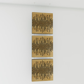Decorative Hanging screen Acoustic panels "Wave"