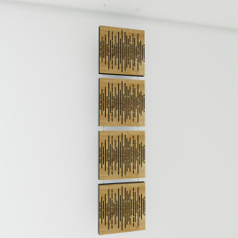 Decorative Hanging screen Acoustic panels "Wave"