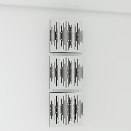 Decorative Hanging screen Acoustic panels "Wave"