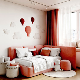 Fabric Soft Velvet Acoustic Child Room Style Panels