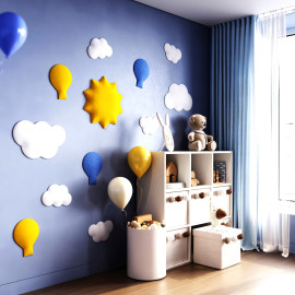 Fabric Soft Velvet Acoustic Child Room Style Panels
