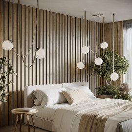 Wooden Decorative Acoustic Panel «Lamela Maxi»