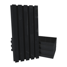 Acoustic Slat Wood (HDF) "Pole-HALF" Wall Panels