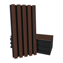 Acoustic Slat Wood (HDF) "Pole-HALF" Wall Panels
