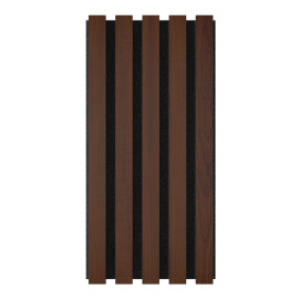 Acoustic Slat Wood (HDF) "Pole-HALF" Wall Panels