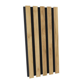 Acoustic Slat Wood (HDF) "Pole-HALF" Wall Panels