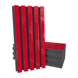 Acoustic Slat Wood (HDF) "Pole-HALF" Wall Panels