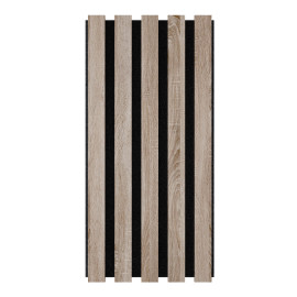 Acoustic Slat Wood (HDF) "Pole-HALF" Wall Panels