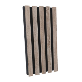 Acoustic Slat Wood (HDF) "Pole-HALF" Wall Panels