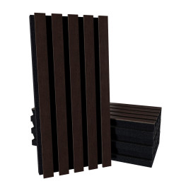 Acoustic Slat Wood (HDF) "Pole-HALF" Wall Panels