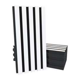 Acoustic Slat Wood (HDF) "Pole-HALF" Wall Panels