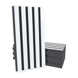 Acoustic Slat Wood (HDF) "Pole-HALF" Wall Panels