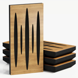 Narrow Acoustic Panel "Pulsar-F Fabric" Oak