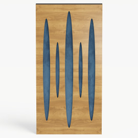 Narrow Acoustic Panel "Pulsar-F Fabric" Oak