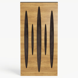 Narrow Acoustic Panel "Pulsar-F Fabric" Oak
