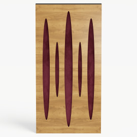 Narrow Acoustic Panel "Pulsar-F Fabric" Oak