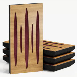 Narrow Acoustic Panel "Pulsar-F Fabric" Oak