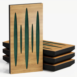 Narrow Acoustic Panel "Pulsar-F Fabric" Oak