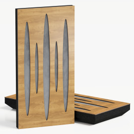 Narrow Acoustic Panel "Pulsar-F Fabric" Oak