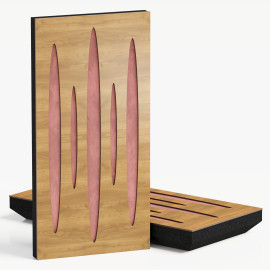 Narrow Acoustic Panel "Pulsar-F Fabric" Oak