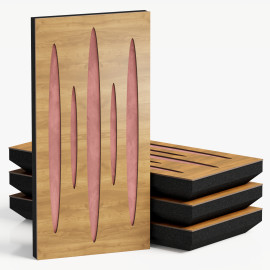 Narrow Acoustic Panel "Pulsar-F Fabric" Oak